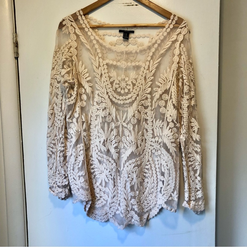 Forever 21 Lace Top Cover Up